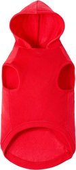 Frisco Basic Dog & Cat Hoodie, Red, Medium slide 1 of 8