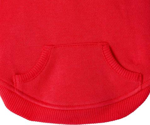 Show full view: Frisco Basic Dog & Cat Hoodie, Red, Small slide 6 of 10