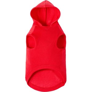 Frisco Basic Dog & Cat Hoodie, Red, X-Large