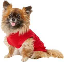 Frisco Basic Dog & Cat T-Shirt, Red + Teal, Small slide 2 of 9