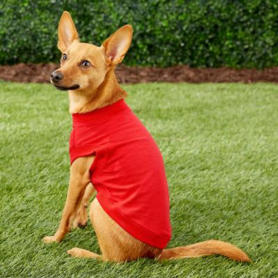 Show full view: Frisco Basic Dog & Cat T-Shirt, Red, XX-Large slide 4 of 7