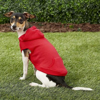 Show full view: Frisco Basic T-Shirt, Red, Small + Dog & Cat Hoodie, Red, Small slide 7 of 10