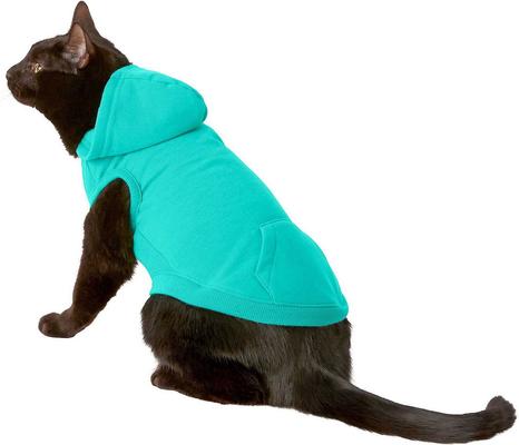 Show full view: Frisco Basic T-Shirt, Teal, Small + Dog & Cat Hoodie, Teal, Small slide 5 of 9