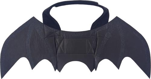 Show full view: Frisco Bat Wings Dog & Cat Costume, X-Small/Small + Buckle-Down Batman Shield Dog Collar, Small: 9.5 to 13-in neck, 1-in wide slide 2 of 9