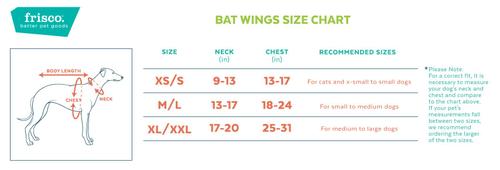 Show full view: Frisco Bat Wings Dog & Cat Costume, X-Small/Small + Buckle-Down Batman Shield Dog Collar, Small: 9.5 to 13-in neck, 1-in wide slide 5 of 9