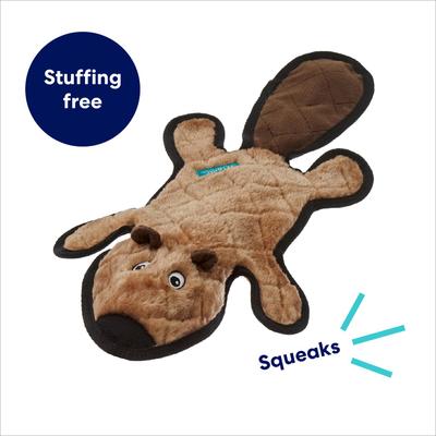 Show full view: Frisco Beaver Stuffing-Free Flat Plush Squeaky Dog Toy, Medium/Large slide 4 of 8