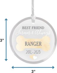 Frisco Christmas "Best Friend" Round Shaped Personalized Ornament slide 2 of 7