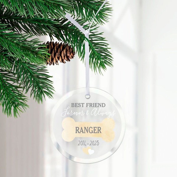 Frisco Christmas "Best Friend" Round Shaped Personalized Ornament