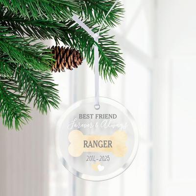 Show full view: Frisco Christmas "Best Friend" Round Shaped Personalized Ornament slide 3 of 7