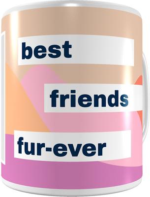 Show full view: Frisco "Best Friends Fur-Ever" White Personalized Coffee Mug, 11-oz slide 4 of 6