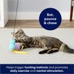Show in main carousel: Frisco Bird with Feathers Teaser Wand Cat Toy with Catnip, Blue slide 3 of 5