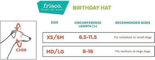 Show full view: Frisco Birthday B&ana, X-Small/Small + Dog & Cat Hat, X-Small/Small slide 9 of 10