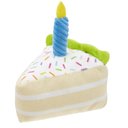 Frisco Birthday Cake Slice Plush Squeaky Dog Toy, Small/Medium