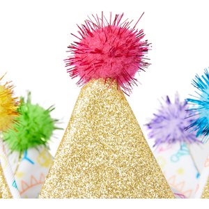 Frisco Birthday Glitter Crown Dog & Cat Hat, X-Small/Small