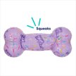 Show in main carousel: Frisco Birthday TPR Fetch Bone Squeaky Dog Toy, Purple, Medium/Large slide 3 of 7