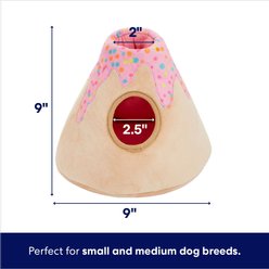 Frisco Birthday Volcano & Dinosaurs Hide & Seek Puzzle Plush Squeaky Dog Toy, Small/Medium slide 2 of 7