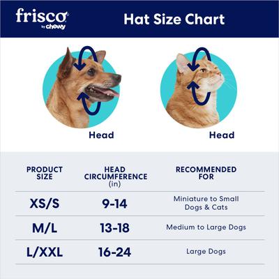 Show full view: Frisco Blue Ocean Waves 30 + UPF Dog & Cat Beach Cap, X-Small/Small slide 2 of 9