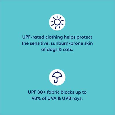 Show full view: Frisco Blue Ocean Waves 30 + UPF Dog & Cat Beach Cap, X-Small/Small slide 3 of 9