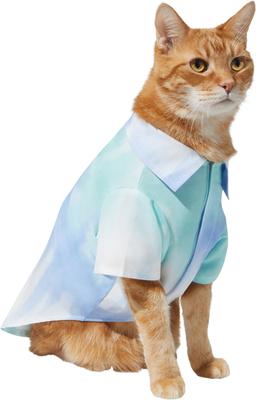 Show full view: Frisco Blue Tie Dye Dog & Cat Shirt, X-Small slide 3 of 10