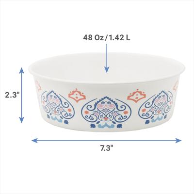 Show full view: Frisco Bohemian Dog & Cat Bowl, 6 cup, 1 count slide 2 of 10