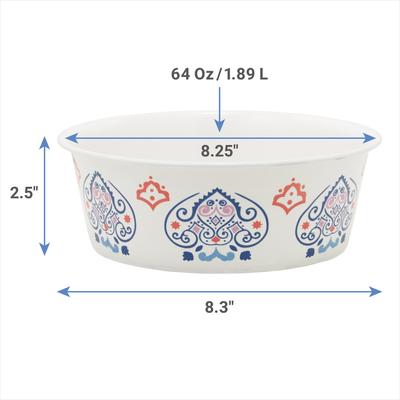 Show full view: Frisco Bohemian Dog & Cat Bowl, 8 cup, 1 count slide 3 of 11