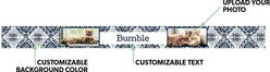 Frisco Boho Damask Ceramic Personalized Dog & Cat Bowl, 1.1-cup, 1 cup slide 2 of 4