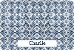 Frisco Boho Damask Personalized Dog & Cat Placemat