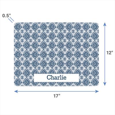 Show full view: Frisco Boho Damask Personalized Dog & Cat Placemat slide 4 of 5