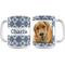 Show in main carousel: Frisco Boho Damask White Personalized Coffee Mug, 15-oz slide 1 of 7