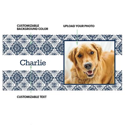 Show full view: Frisco Boho Damask White Personalized Coffee Mug, 15-oz slide 3 of 7