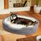Show in main carousel: Frisco Bolster Cat & Dog Bed, Gray, Large slide 1 of 7
