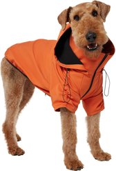 Frisco Bonded Wind & Water Resistant Dog & Cat Coat With Removable Hood, Orange, XX-Large