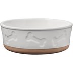 Frisco Bones Non-skid Ceramic Dog & Cat Bowl, Medium: 4 cup, 1 count