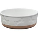 Frisco Bones Non-skid Ceramic Dog & Cat Bowl, Small, 2 count