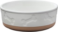 Frisco Bones Non-skid Ceramic Dog & Cat Bowl, Small: 2 cup, 1 count