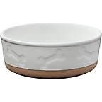Frisco Bones Non-skid Ceramic Dog & Cat Bowl, Small: 2 cup, 1 count