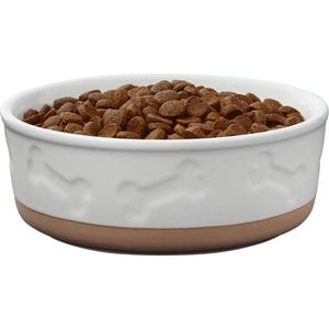 Frisco Bones Non-skid Ceramic Dog & Cat Bowl, Small: 2 cup, 1 count