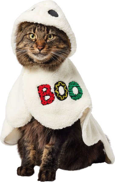 Show full view: Frisco Boo-Tastic Ghost Dog & Cat Costume Cape, Medium slide 3 of 9