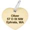 Show in main carousel: Frisco Brass Personalized Dog & Cat ID Tag, Heart, Regular slide 4 of 7