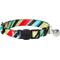 Show in main carousel: Frisco Breakaway Cat Collar with Bell, Diagonal Night Stripe, 8 to 12-in neck, 3/8-in wide slide 1 of 9