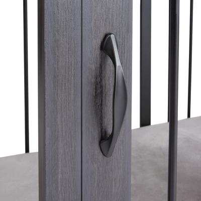 Show full view: Frisco "Broadway" Dog Crate Credenza & Mat Kit, Black, 53 x 24.3 x 27.2 inches slide 7 of 10