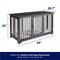 Show in main carousel: Frisco "Broadway" Dog Crate Credenza & Mat Kit, Black, 65 x 28.7 x 32 inches slide 2 of 9