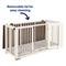 Show in main carousel: Frisco "Broadway" Dog Crate Credenza & Mat Kit, White, 53 x 24.3 x 27.2 inches slide 4 of 9