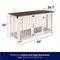 Show in main carousel: Frisco "Broadway" Dog Crate Credenza & Mat Kit, White, 65 x 28.7 x 32 inches slide 3 of 10