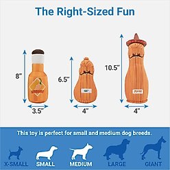 Frisco Brunch Salt, Pepper, Hot Sauce Plush Squeaky Dog Toy, 3 count slide 2 of 3