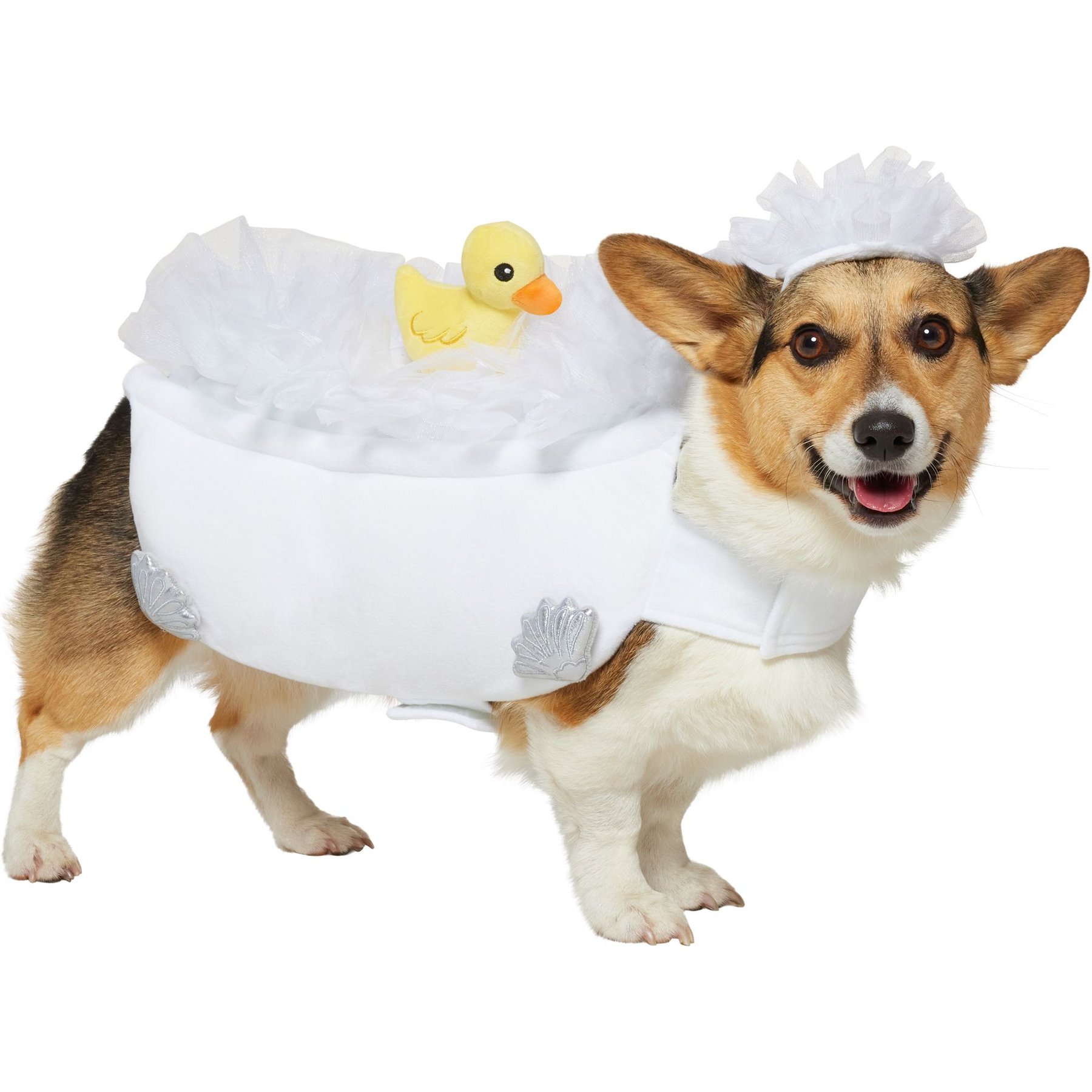 Frisco Bubble Bath with Rubber Duck Dog & Cat Costume, Large