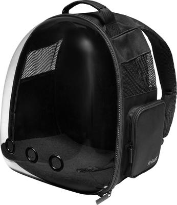 Show full view: Frisco Bubble Dog & Cat Backpack Carrier, Black slide 4 of 8