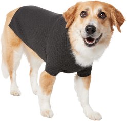 Frisco Bubble Knit Mock Neck Dog & Cat Sweater, Charcoal, X-Large