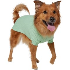 Frisco Bubble Knit Mock Neck Dog & Cat Sweater, Mint, X-Large