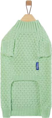 Show full view: Frisco Bubble Knit Mock Neck Dog & Cat Sweater, Mint, X-Large slide 4 of 8